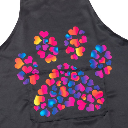 Paw of Hearts Kitchen Apron