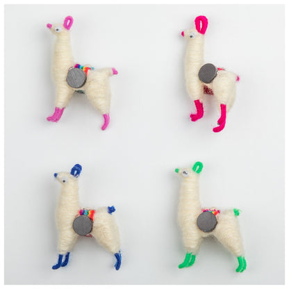 Handmade Cute Llama Magnets - Set of 4