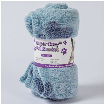 Super Cozy&trade; Paws I Love You Sherpa Pet Blanket