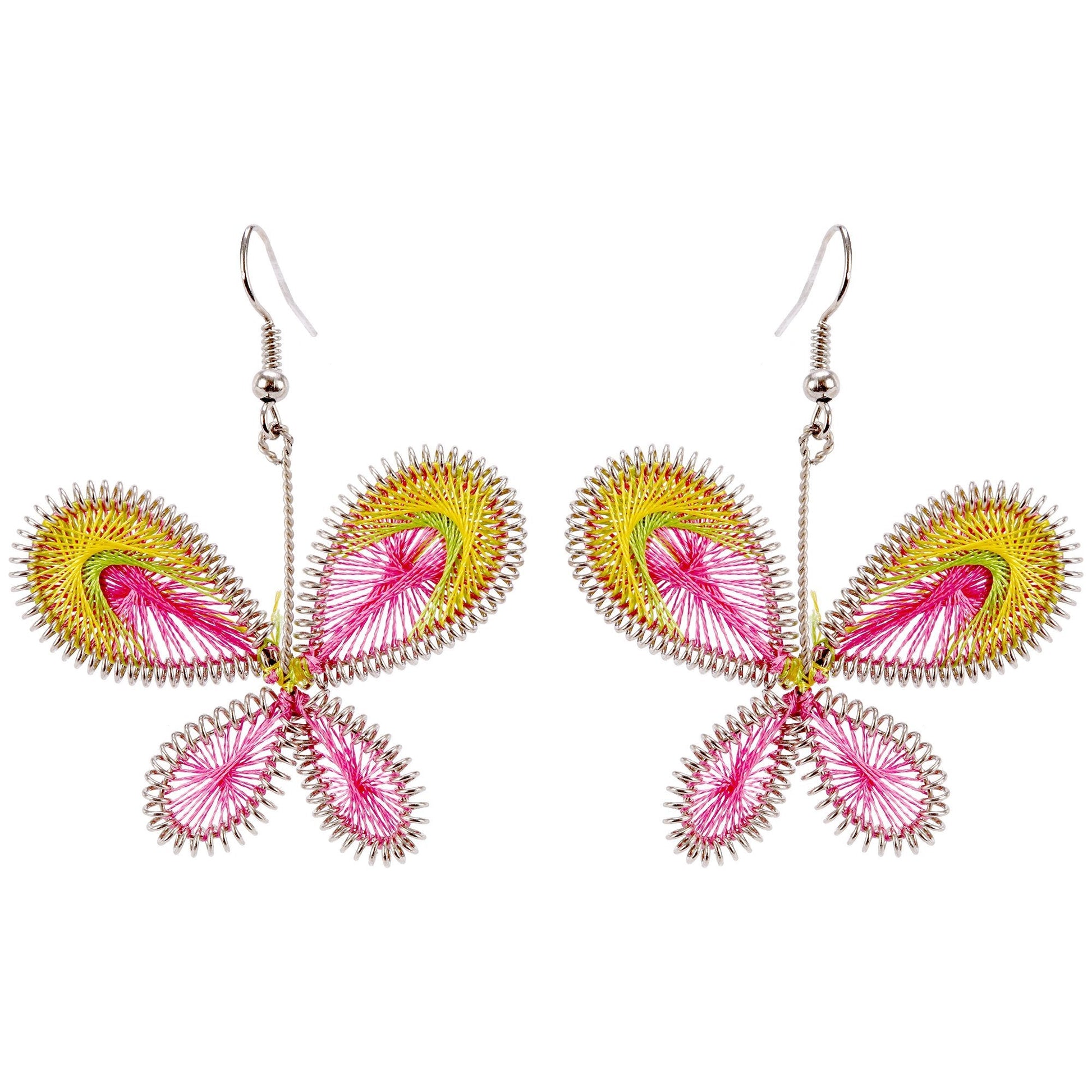 Art Of Thread Butterfly Earrings