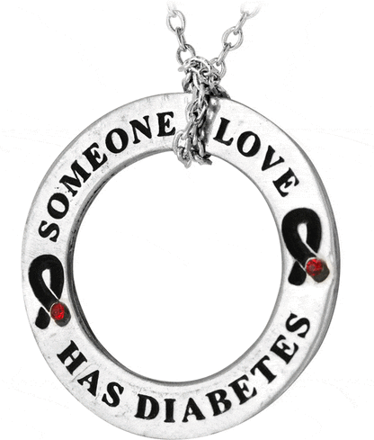 Someone I Love Has Diabetes Awareness Necklace!