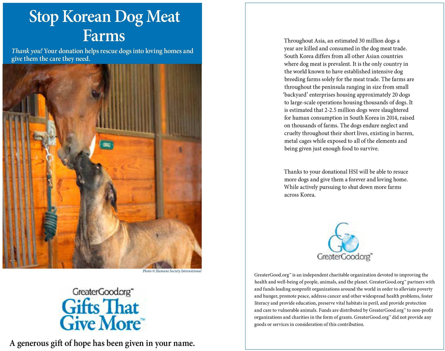 Donation - Stop Korean Dog Meat Farms